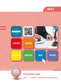 Omslag van het leerwerkboek met de titel 'Facilitair plan'