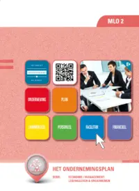 Omslag van het leerwerkboek voor 'Mbo: Economie' met de titel 'Het ondernemingsplan'