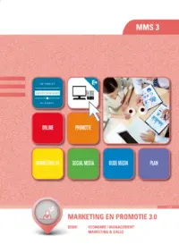 Omslag van het leerwerkboek met de titel 'Marketing & promotie 3.0'