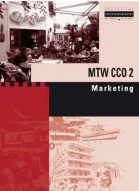 Omslag van het boek met de titel 'Maatwerk Cingel College: Marketing'