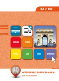 Omslag van het leerwerkboek voor 'Generieke vakken' met de titel 'Oefenbundel Frans B1 niveau'