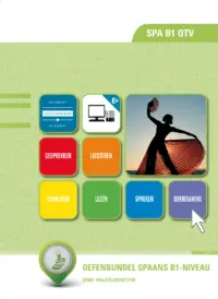 Omslag van het leerwerkboek voor 'Generieke vakken' met de titel 'Oefenbundel Spaans B1 niveau'