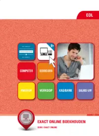 Omslag van de digitale licentie van het leerwerkboek 'Mbo: Economie' met de titel 'E-boek Exact Online Boekhouden'