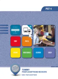 Omslag van het leerwerkboek voor 'Mbo: Travel, Leisure & Hospitality' met de titel 'Tommy: praktijksoftware Leisure'