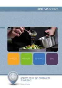 Omslag van de digitale licentie van het leerwerkboek voor 'Mbo: Keuken' met de titel 'E-Licentie: Knowledge of products (Engelstalig)'