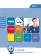 Omslag van het leerwerkboek voor 'Mbo: Dienstverlening in de luchtvaart' met de titel 'Airside services'