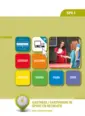 Omslag van het leerwerkboek voor 'Mbo: Dienstverlening (niveau 2)' met de titel 'Basisvaardigheden en beroepsoriëntatie'