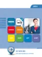 Omslag van het leerwerkboek voor 'Mbo: Dienstverlening in de luchtvaart' met de titel 'Airside services'
