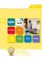 Omslag van het leerwerkboek voor 'Mbo: Ondernemer horeca bakkerij' met de titel 'LodgeGate Praktijksoftware hotellerie (Engelstalig)'