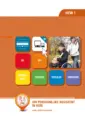 Omslag van het leerwerkboek voor 'Mbo: Dienstverlening (niveau 2)' met de titel 'Gastheer/gastvrouw in sport en recreatie'