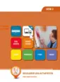Omslag van het leerwerkboek voor 'Mbo: Dienstverlening (niveau 2)' met de titel 'Gastheer/gastvrouw in de zorg'
