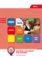 Omslag van het leerwerkboek voor 'Mbo: Dienstverlening (niveau 2)' met de titel 'Gastheer/gastvrouw in sport en recreatie'